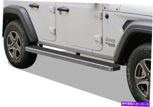 Nerf Bar v~A6 "iboardTChXebvtBbg18-22W[vO[JL 4DR Premium 6" iBoard Side Steps Fit 18-22 Jeep Wrangler JL 4Dr