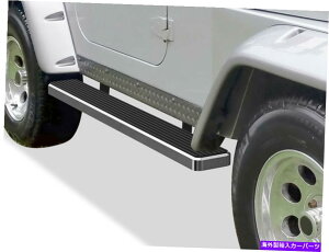 Nerf Bar iboard�����j���O�{�[�h6�C���`�t�B�b�g87-06�W�[�v�����O���[TJ YJ 2DR iBoard Running Boards 6 inches Fit 87-06 Jeep Wrangler TJ YJ 2Dr�y���s�A���i�z