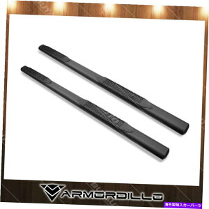 Nerf Bar 2005-2018̃g^^R}_uLu4 "ȉ~`̃}bgubNTChXebvlto[X2 For 2005-2018 Toyota Tacoma Double Cab 4" Oval Matte Black Side Step Nerf Bar x2