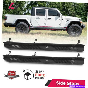 Nerf Bar 19-21̃TChXebvW[vO[JTjO{[hNERFo[pE_[R[eBO4DR Side Step for 19-21 Jeep Wrangler JT Running Board Nerf Bar Powder Coated 4DR