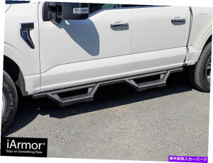 Nerf Bar IARMORIt[hhbvXebvA[}[tBbg15-22tH[hF150X[p[N[Lu17-22 F250 iArmor Off-Road Drop Steps Armor Fit 15-22 Ford F150 SuperCrew Cab & 17-22 F250
