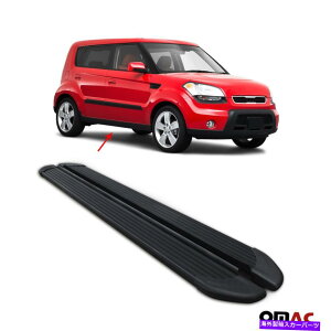 Nerf Bar Kia Soul�̃����j���O�{�[�hNERF�o�[2008-2015�T�C�h�X�e�b�vALU�B�u���b�N2 PC Running Boards Nerf Bars For Kia Soul 2008-2015 Side Steps Alu. Black 2 Pcs�y���s�A���i�z