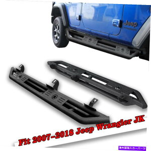 Nerf Bar jO{[hK[hNERFo[TChXebvtBbg2007-2018W[vO[JK 4hA Running Board Guards Nerf Bar Side Step Fit 2007-2018 Jeep Wrangler JK 4 Door