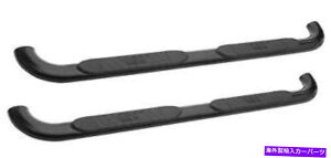 Nerf Bar EFXeB21-3625 4  "ȉ~`̃xgGhX^C̕\ʃXebvpbhnerfo[ WESTIN 21-3625 Nerf Bar With Surface Steps Pads In 4" Oval Bent End Style With