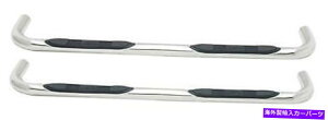Nerf Bar EFXeB23-1430ۂpȂ̒a3  "̕\ʃXebvpbhnerfo[ WESTIN 23-1430 Nerf Bar With Surface Steps Pads In 3" Diameter Of Round Curved