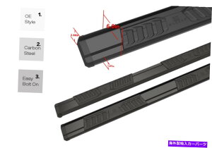 Nerf Bar 19-22�t�H�[�h�����W���[�X�[�p�[�L���u2DR�̂��߂̃u���b�N�i�[�t�o�[�����j���O�{�[�h Black Nerf Bar Running Boards For 19-22 Ford Ranger Super Cab 2Dr�y���s�A���i�z