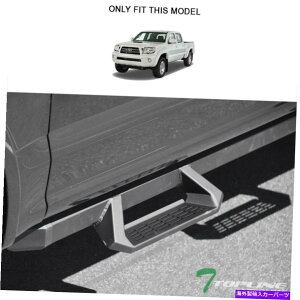 Nerf Bar 2005-2022̃gbvC^R}_uA~jEt[vhbvXebvi[to[-MatteBlk Topline For 2005-2022 Tacoma Double Aluminum Hoop Drop Step Nerf Bars -Matte Blk