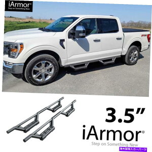 Nerf Bar 15-22�t�H�[�hF150�X�[�p�[�N���[�L���u��17-22 F250��IARMOR�X�e�����X�X�`�[���h���b�v�X�e�b�v iArmor Stainless Steel Drop Steps for 15-22 Ford F150 SuperCrew Cab & 17-22 F250�y���s�A���i�z