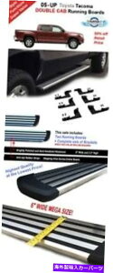 Nerf Bar 05-18g^^R}_uN[LuN6 "jOTChXebv{[hnerfo[ 05-18 Toyota Tacoma Double Crew Cab Chrome 6" Running Side Step Boards Nerf Bar