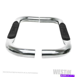 Nerf Bar 2019-2020Vo[h /VG1500̃EFXeBXeXeV[Y3i[tXebvo[ Westin Stainless E-Series 3 Nerf Step Bars for 2019-2020 Silverado / Sierra 1500