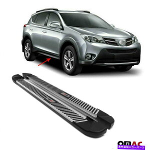 Nerf Bar {[hsĂTChXebvA~jEnerfo[g^RAV4 2013-2018p2 PCS Side Steps Running Boards Aluminum Nerf Bars 2 Pcs For Toyota RAV4 2013-2018