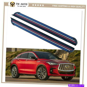 Nerf Bar 2PCS�h�A�T�C�h�X�e�b�v�����j���O�{�[�hNERF�o�[�t�B�b�g�C���t�B�j�e�BQX55 2021 2022 2Pcs Door Side Step Running Boards Nerf Bar Fits for Infiniti QX55 2021 2022�y���s�A���i�z