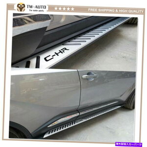 Nerf Bar 2PCShATCh{[hNERFo[̃jOg^C-HR CHR 2017-2021 2Pcs Door Side Steps Running Board Nerf Bar Fits for Toyota C-HR CHR 2017-2021