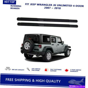 Nerf Bar 2PCSTChXebvNERFo[2007-2018̃tBbgW[vO[JK Unlimited4hA 2Pcs Side Step Nerf Bars Fits For 2007-2018 Jeep Wrangler JK Unlimited 4-Door