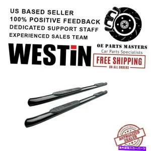 Nerf Bar EFXeB4 "17-18YTitan Pro Traxx Oval nerf barɃR[eBOꂽubNpE_[ Westin 4"Black Powder Coated For 17-18 Nissan Titan PRO TRAXX Oval Nerf Bars