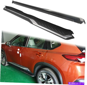 Nerf Bar 2PC͓YX-Trail Rogue T33 2021 2022jO{[hTChXebvNERFo[ɓKĂ܂ 2Pcs Fit for Nissan X-Trail Rogue T33 2021 2022 Running Board Side Step Nerf Bar