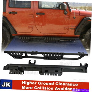 Nerf Bar TChXebv2007-2018̃jO{[hbNXC_[jO{[hbNXC_[W[vO[JK4dr Side Steps Nerf Bar Running Board Rock Slider For 2007-2018 Jeep Wrangler JK 4DR