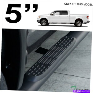 Nerf Bar 2009-2014 F150X[p[N[5 "ȉ~`̃TChXebvi[to[ - }bgubÑgbvC Topline For 2009-2014 F150 Super Crew 5" Oval Side Step Nerf Bars - Matte Black