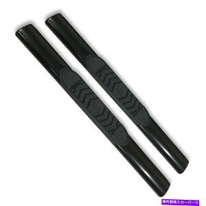 Nerf Bar 2007-19Voh/VGSTDLû߂̃ubN5C`ȉ~`̃XgOw/1pbhXebvnerfo[ Black 5in Oval Strght w/1 Pad Step Nerf Bar for 2007-19 Silverado/Sierra Std Cab