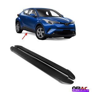 Nerf Bar g^C-HR 2016-2022TChXebvnerf barsA~jE2 PC̃jO{[h Running Boards For Toyota C-HR 2016-2022 Side Steps Nerf Bars Aluminum 2 Pcs