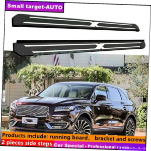 Nerf Bar �����J�[���m�[�`���X2019-2022�����j���O�{�[�hNERF�o�[�T�C�h�X�e�b�v�ɓK���Ă��܂� Fits For Lincoln Nautilus 2019-2022 Running board nerf bar side step�y���s�A���i�z