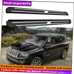 Nerf Bar W[vRpX2017-2022jO{[hNERFo[TChXebvɓK Fits For JEEP Compass 2017-2022 Running board nerf bar side step