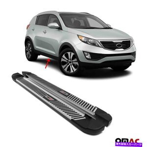 Nerf Bar �����j���O�{�[�h�T�C�h�X�e�b�vNERF�o�[ALU�B 2��PC�B Kia Sportage 2011-2016�ɓK�� Running Boards Side Step Nerf Bars Alu. 2 Pcs. Fits Kia Sportage 2011-2016�y���s�A���i�z
