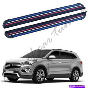 Nerf Bar �A���~�j�E���i�[�t�o�[�����j���O�{�[�h�T�C�h�X�e�b�v�q�����_�C�T���^�t�F2013-2018�ɓK���Ă��܂� Aluminium Nerf Bars Running Boards Side Steps Fit for Hyundai Santa Fe 2013-2018�y���s�A���i�z