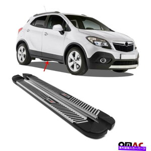 Nerf Bar �{�[�h�����s���Ă���T�C�h�X�e�b�v�A���~�j�E��nerf�o�[�r���C�b�N�G���R�[��2013-2019�p2 PC Side Steps Running Boards Aluminum Nerf Bars 2 Pcs For Buick Encore 2013-2019