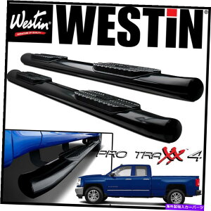 Nerf Bar Westin Pro Traxx 4 Oval Nerf Step Bars 2014-2019�V�{���[�V���o���[�h�_�u���L���u Westin Pro Traxx 4 Oval Nerf Step Bars 2014-2019 Chevrolet Silverado Double Cab�y���s�A���i�z