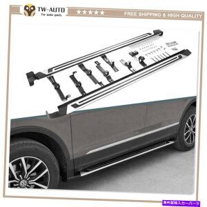 Nerf Bar �t�H���N�X���[�Q���e�B�O�A��S�Z��2017-2021�l���t�o�[�T�C�h�X�e�b�v�����j���O�{�[�h�ɓK���Ă��܂� Fits For Volkswagen Tiguan S SE SEL 2017-2021 Nerf Bar Side Step Running Board�y���s�A���i�z