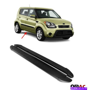 Nerf Bar KIA�\�E��2008-2015�T�C�h�X�e�b�vNERF�o�[�A���~�j�E��2 PC�̃����j���O�{�[�h Running Boards For Kia Soul 2008-2015 Side Steps Nerf Bars Aluminum 2 Pcs�y���s�A���i�z