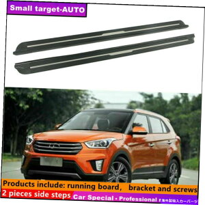 Nerf Bar �q�����_�C�N���^2017-2019�����j���O�{�[�hNERF�o�[�T�C�h�X�e�b�v�ɓK���Ă��܂� Fits For Hyundai creta 2017-2019 Running board nerf bar side step�y���s�A���i�z