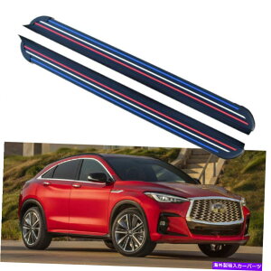 Nerf Bar 2PCS�h�A�T�C�h�X�e�b�v�����j���O�{�[�hNERF�o�[�t�B�b�g�C���t�B�j�e�BQX55 2021 2022 2Pcs Door Side Step Running Boards Nerf Bar Fits for Infiniti QX55 2021 2022�y���s�A���i�z
