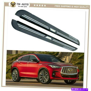 Nerf Bar Infiniti QX55 2021 2022�h�A�T�C�h�X�e�b�v�����j���O�{�[�hNERF�o�[�ɓK���Ă���2PCS 2Pcs Fits for Infiniti QX55 2021 2022 Door Side Step Running Boards Nerf Bar�y���s�A���i�z