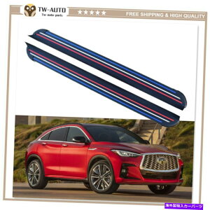 Nerf Bar 2PCS�h�A�T�C�h�X�e�b�v�����j���O�{�[�hNERF�o�[�t�B�b�g�C���t�B�j�e�BQX55 2021 2022 2Pcs Door Side Step Running Boards Nerf Bar Fits for Infiniti QX55 2021 2022�y���s�A���i�z