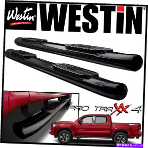 Nerf Bar Westin Pro Traxx 4 �ȉ~�`�̃i���t�X�e�b�v�o�[�t�B�b�g2005-2021�g���^�^�R�}�_�u���L���u Westin Pro Traxx 4 Oval Nerf Step Bars fit 2005-2021 Toyota Tacoma Double Cab�y���s�A���i�z
