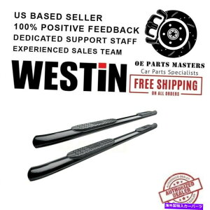 Nerf Bar EFXeB4 "14-18V{[/GMC Pro Traxx Oval nerf barŃR[eBOꂽubNpE_[ Westin 4"Black Powder Coated For 14-18 Chevrolet/GMC PRO TRAXX Oval Nerf Bars