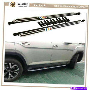 Nerf Bar tHNX[QAgXNXX|[c2020ɓK{[hnerf barsTChXebvŒ Fixed Side Step Running Board Nerf Bar Fit for Volkswagen Atlas Cross Sport 2020