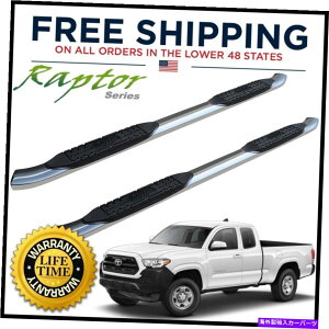 Nerf Bar Raptor�V���[�Y4 OE�T�C�h�X�e�b�v2005-22�^�R�}�_�u���L���u�̂��߂�nerf�o�[ Raptor Series 4 OE Side Steps Nerf Bars for 2005-22 Tacoma Double Cab�y���s�A���i�z