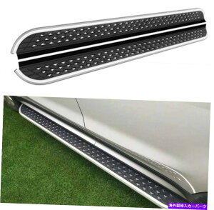Nerf Bar 2PCSフィットアウディQ7 2016-2019ドア固定サイドステップランニングボードNERFバー 2Pcs Fits for Audi Q7 2016-2019 Door Fixed Side Step Running Board Nerf Bar