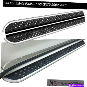 Nerf Bar Infiniti FX35 37 50 QX70 2009-2021�T�C�h�X�e�b�v�����j���O�{�[�hNERF�o�[�ɓK�� Fits for Infiniti FX35 37 50 QX70 2009-2021 Side Step Running Board Nerf Bar�y���s�A���i�z