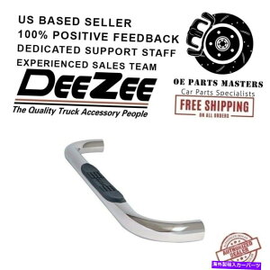 Nerf Bar V{[ / GMCDee ZeeDZ370113 3 "Lu̒ꂽۂTChXebv Dee Zee DZ370113 For Chevrolet / GMC 3" Cab Length Polished Round Side Steps