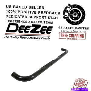 Nerf Bar fB[W[tBbg01-18V{[3 "Lu̒ubNEhTChXebv-DZ372531 Dee Zee Fits 01-18 Chevrolet 3" Cab Length Black Round Side Steps - DZ372531