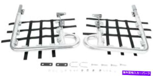 Nerf Bar DGパフォーマンスファットシリーズアロイナーフバーシルバーバー-BlackWeb 602-2130 DG Performance Fat Series Alloy Nerf Bars Silver Bar - Black Web 602-2130