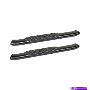Nerf Bar WES21-53845 Westin 21-53845 Pro Traxx 5 "ȉ~`̃i[tXebvo[ - ubNpE_[R[g WES21-53845 Westin 21-53845 PRO TRAXX 5" Oval Nerf Step Bars - Black Powdercoat