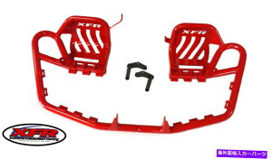 Nerf Bar XFR Crimson Pro Foot Peg nerf bars Heel Guard Honda 250x 300Ex PSE103A-RED XFR CRIMSON PRO Foot Peg Nerf Bars Heel Guard HONDA 250X 300EX PSE103A-RED