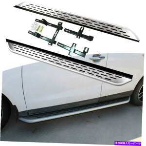 Nerf Bar Acura MDX 2014-2021�A���~�j�E���h�A�T�C�h�X�e�b�vNERF�o�[�����j���O�{�[�h�ɓK����2PC 2Pcs Fit for Acura MDX 2014-2021 Aluminum Door Side Step Nerf Bar Running Board�y���s�A���i�z