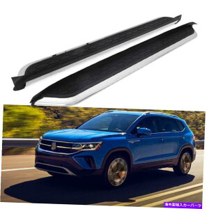 Nerf Bar 2PCS�T�C�h�X�e�b�vNERF�o�[�����j���O�{�[�hVW VOLKSWAGE TAOS 2020 2021 2022�̓K�� 2Pcs Side Step Nerf Bar Running Board Fits for VW Volkswage Taos 2020 2021 2022�y���s�A���i�z