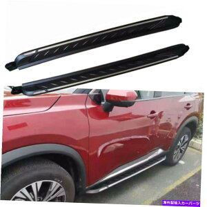 Nerf Bar 2PCSjO{[h͓YROGUE T33 2021 2022hATChXebvnerfo[ɓK܂ 2Pcs Running Boards Fits for Nissan Rogue T33 2021 2022 Door Side Step Nerf Bar